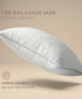 Federfreies Ganzjahreskissen mit ergonomischer Unterstützung und hohem Schlafkomfort