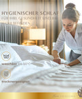 Excellence Topper Federfrei mit hygienischen Eigenschaften, waschbarem Bezug bis 60 Grad und trocknergeeigneter Verarbeitung für langlebige Frische.
