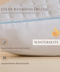Detailaufnahme der wärmenden Winterseite des Kühlkissens