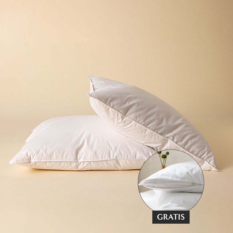 Luxushotel-Kopfkissen + Kissen-Schonbezug kostenlos